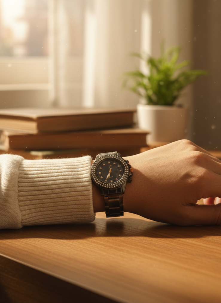 Luxury Crystal Dial Watch