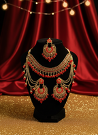 Crimson Elegance Bridal Set