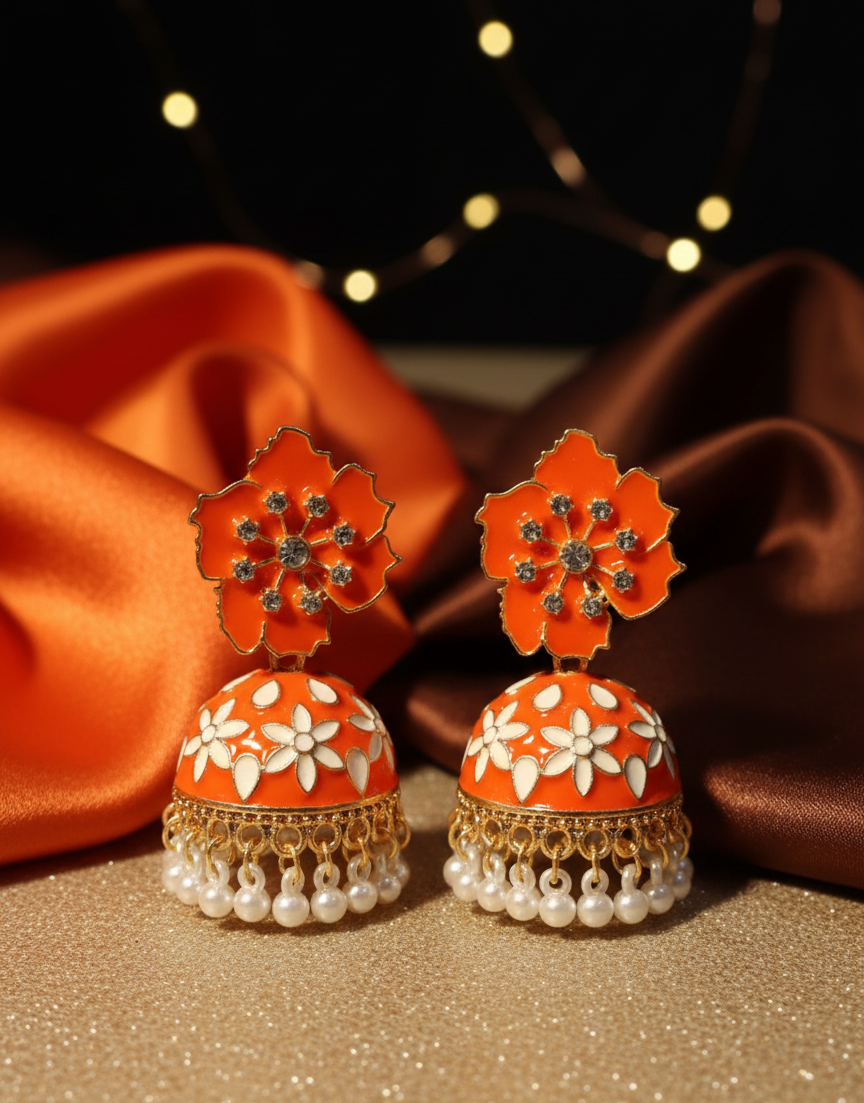 Floral Pearl Earrings