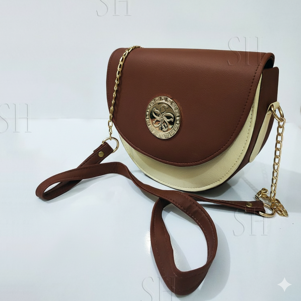 Chic Crossbody Bag with Chain Strap
