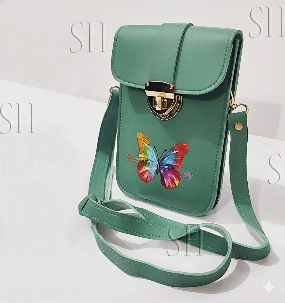 Elegant Butterfly Mini Crossbody Bag