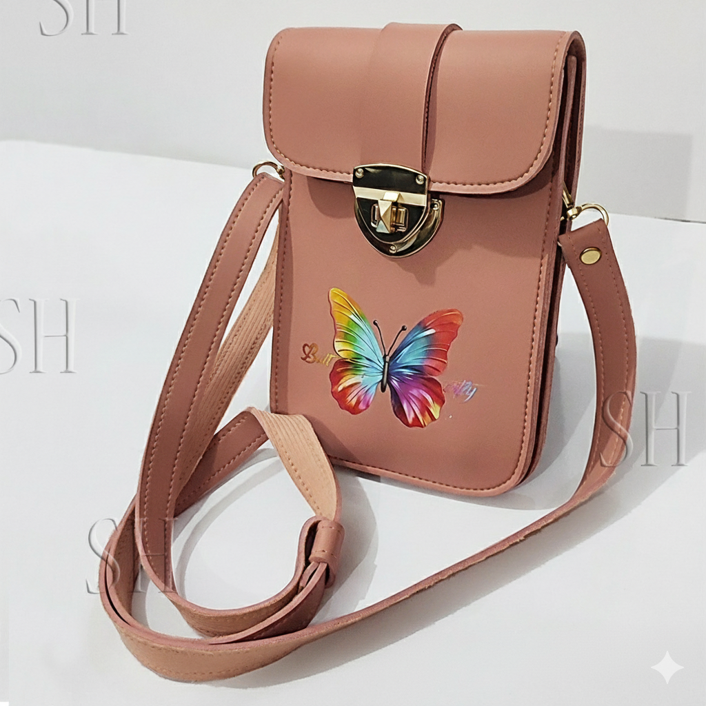 Elegant Butterfly Mini Crossbody Bag