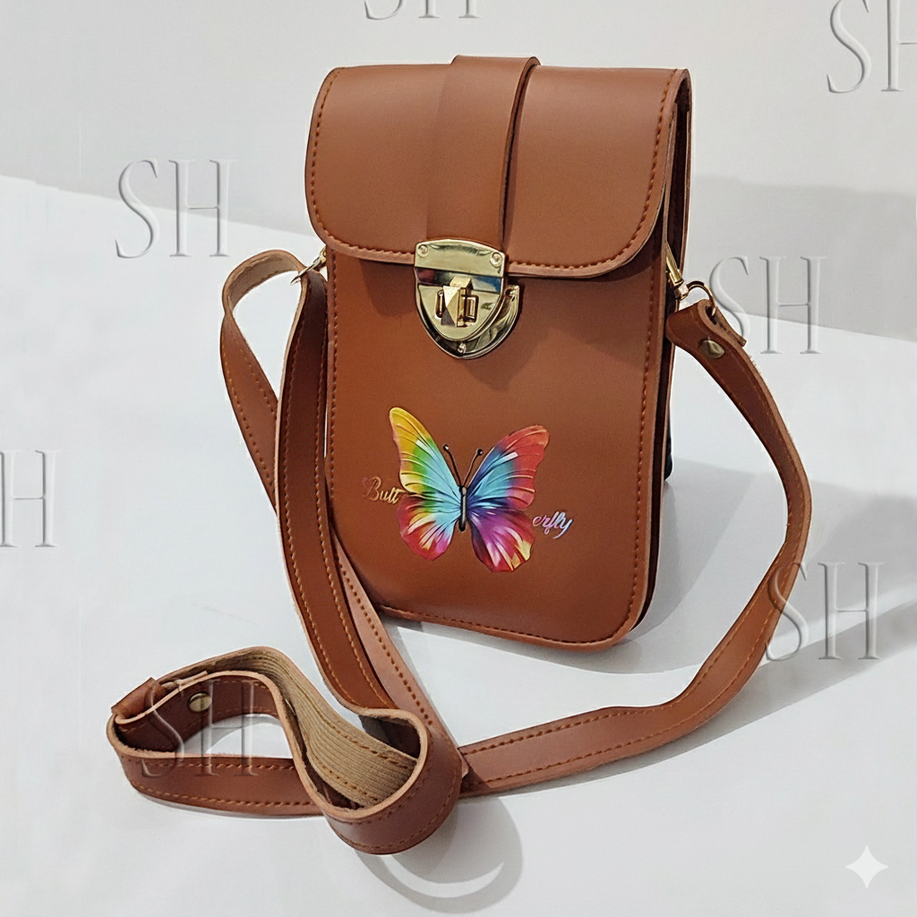 Elegant Butterfly Mini Crossbody Bag
