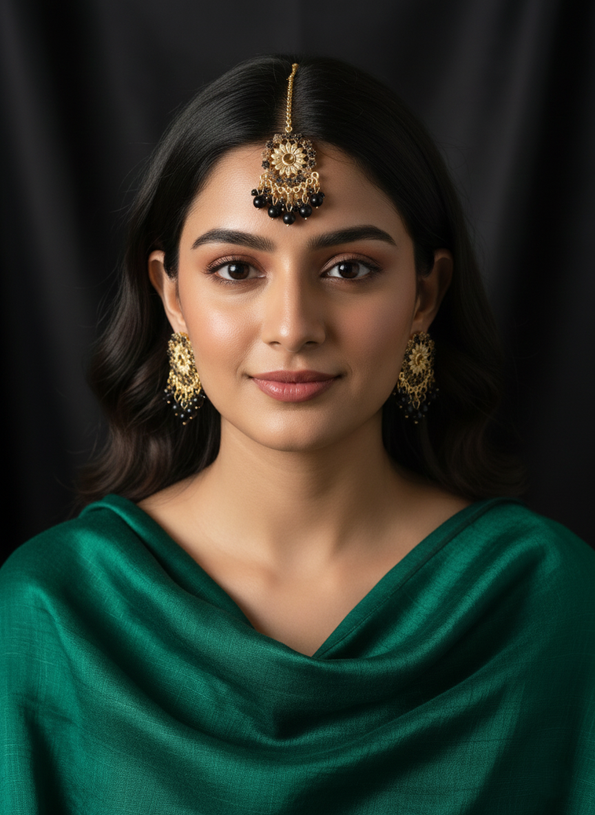 Classic Black Jewelry Set