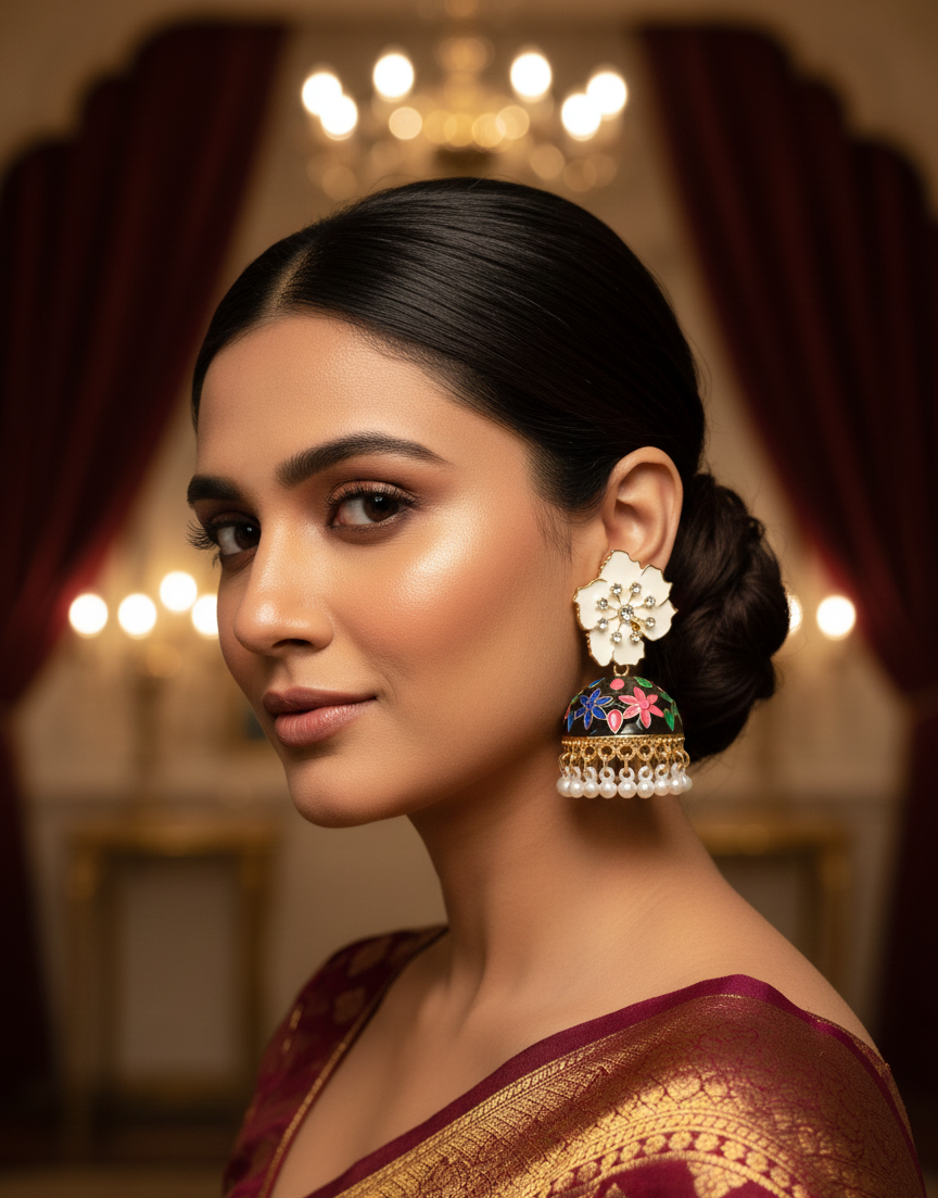 Floral Pearl Earrings