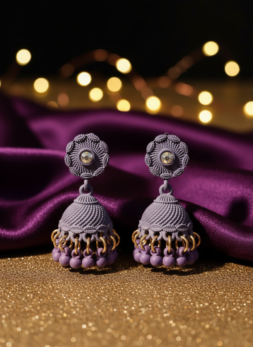 Matte Textured Earrings