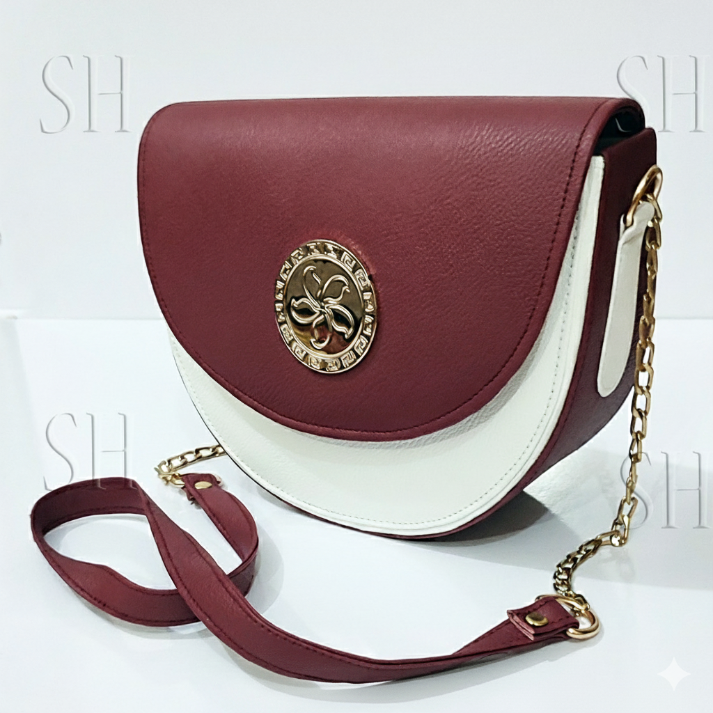 Chic Crossbody Bag with Chain Strap