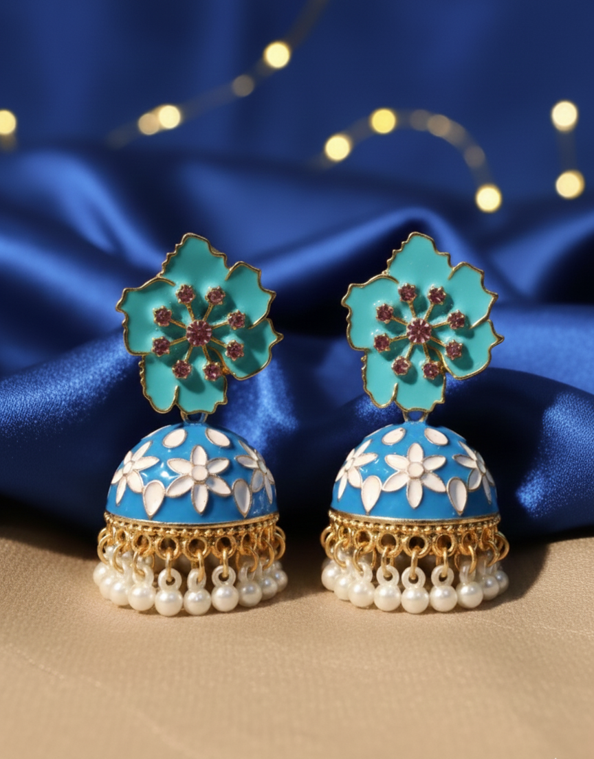 Floral Pearl Earrings