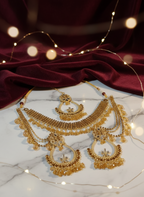 Crimson Elegance Bridal Set