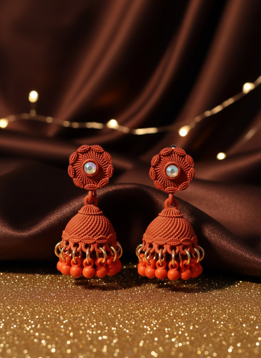 Matte Textured Earrings