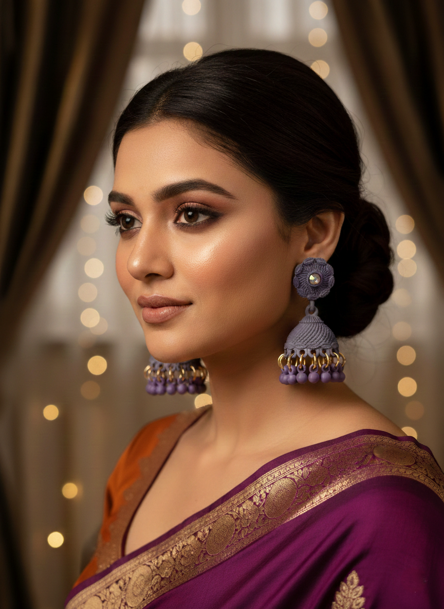 Matte Textured Earrings