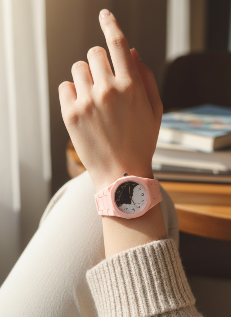 Trendy Pink Casual Watch
