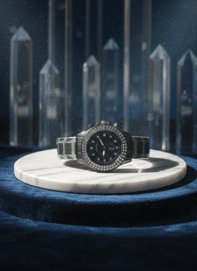 Luxury Crystal Dial Watch