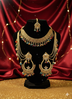 Crimson Elegance Bridal Set