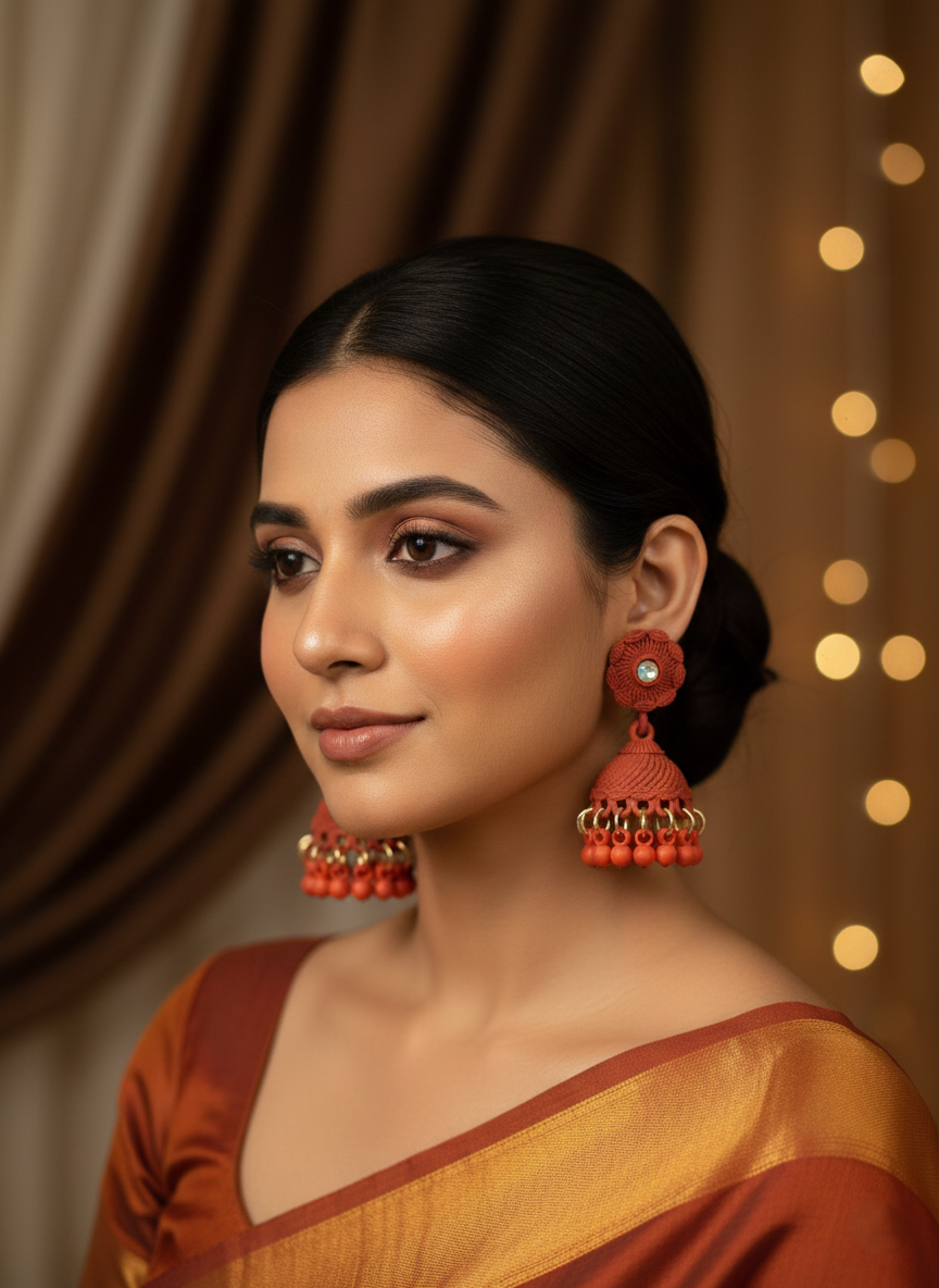 Matte Textured Earrings