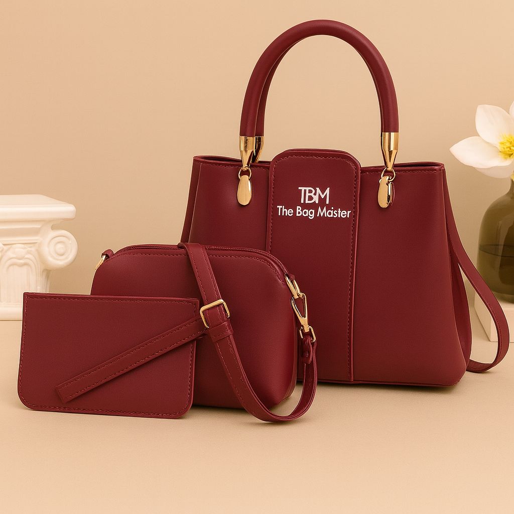 Stylish Women’s Handbag Set – 3 Pieces