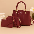 Stylish Women’s Handbag Set – 3 Pieces