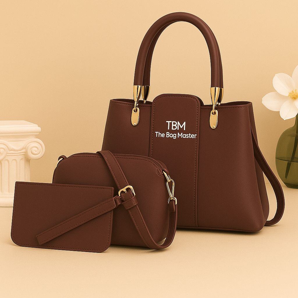 Stylish Women’s Handbag Set – 3 Pieces
