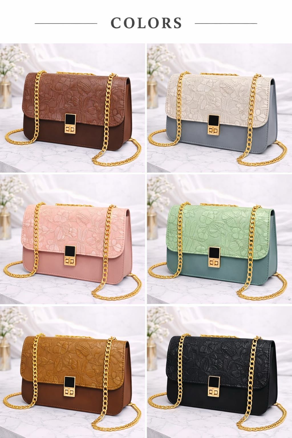 Premium Floral Crossbody