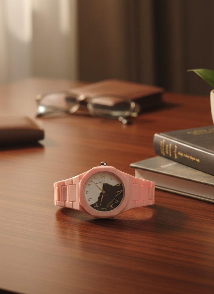 Trendy Pink Casual Watch